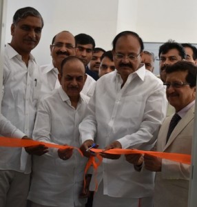 M Venkaiah Naidu and Gati Founder CEO, Mahendra Agarwal Inaugurating Gati Drivers Training Institute (PRNewsfoto/Gati Limited)