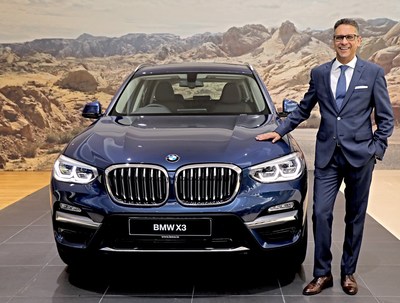 Mr. Vikram Pawah, President, BMW Group India with the all-new BMW X3 (PRNewsfoto/BMW India Private Limited)
