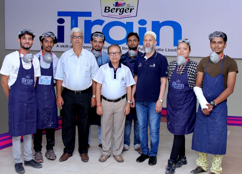 Berger Paints with the regional champions of IndiaSkills 2018